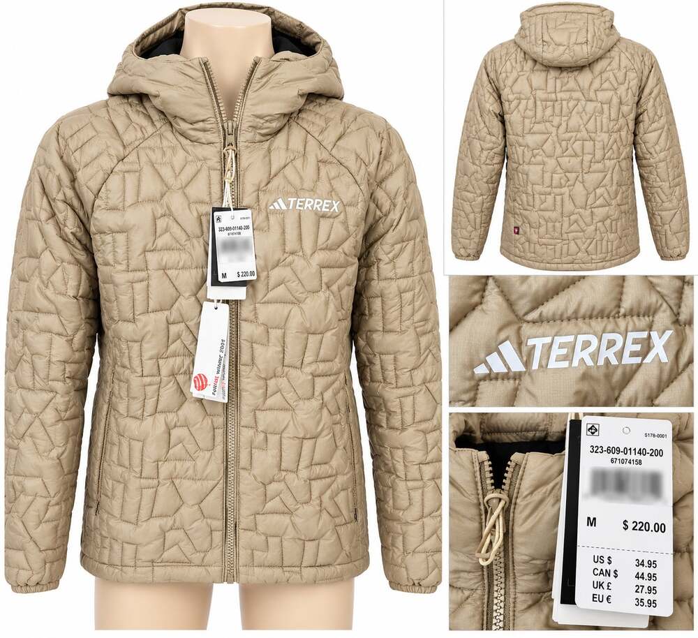 Adidas TERREX Hooded Quilted Jacket – Size Medium
